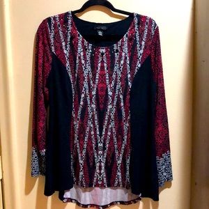 Style and Co. Beautiful color block long sleeve